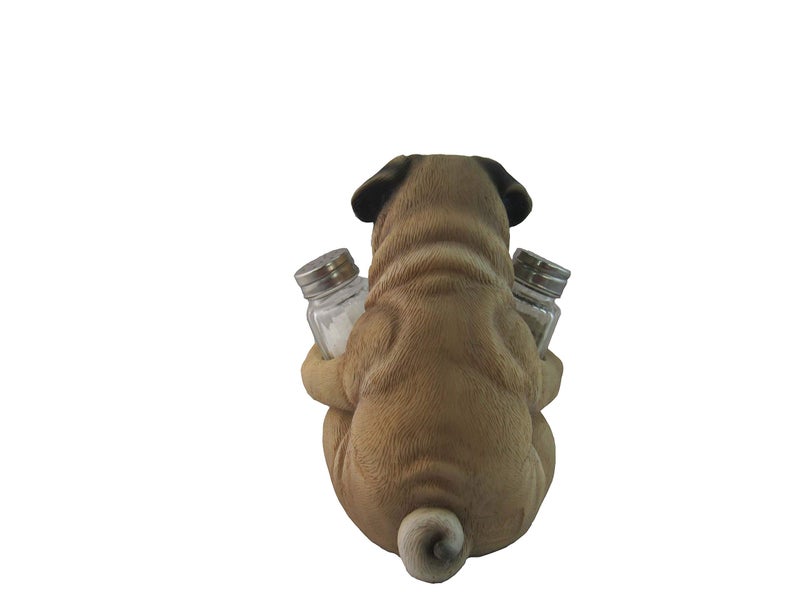 DWK Animal Holder with Salt And Pepper Shaker Set (3 Piece) | Kitchen DÃ©cor and Accessories | Salt and Pepper Shakers | Home DÃ©cor | Home Decorationsâ€¦ (Pug) - Image 4
